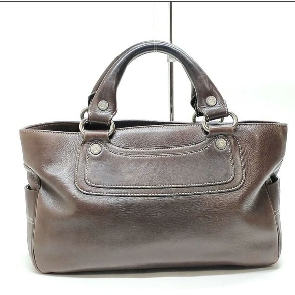 CELINE Handbags - CELINE Boogie Hand Bag  Brown Leather 1448032